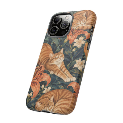 Tiger Lily Tabby iPhone Tough Case | tabby cats