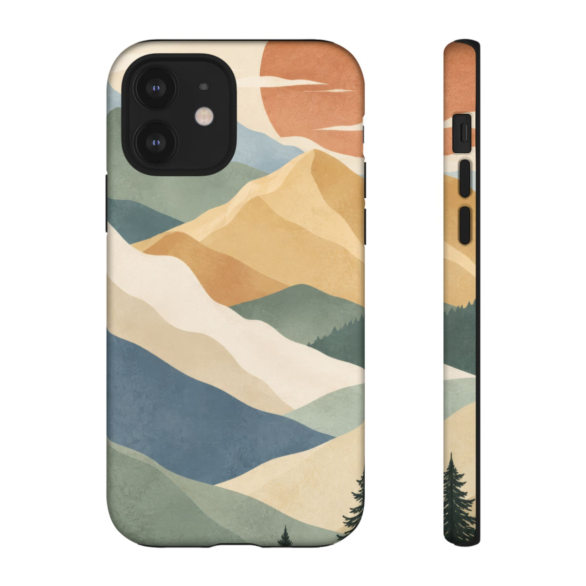 Sage Summit iPhone Tough Case | abstract mountains