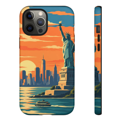 New York City — Harbor Liberty iPhone Tough Case