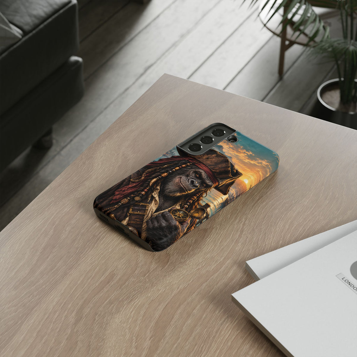 Pirate Gorilla Samsung Galaxy Tough Case | Captain Silverback