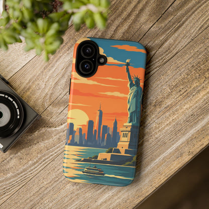 New York City — Harbor Liberty iPhone Tough Case