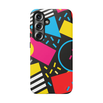 Midnight Confetti Samsung Galaxy Tough Case | Bright Abstract on Black