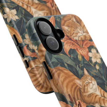 Tiger Lily Tabby iPhone Tough Case | tabby cats
