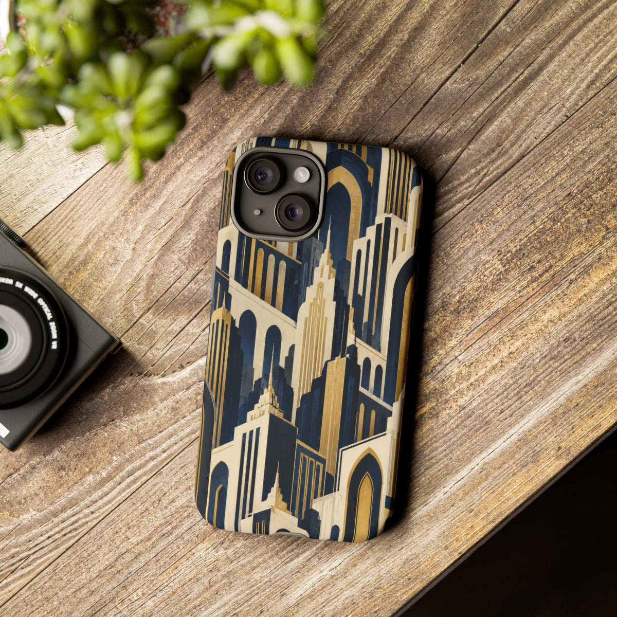 Midnight Metropolis iPhone Tough Case | art deco
