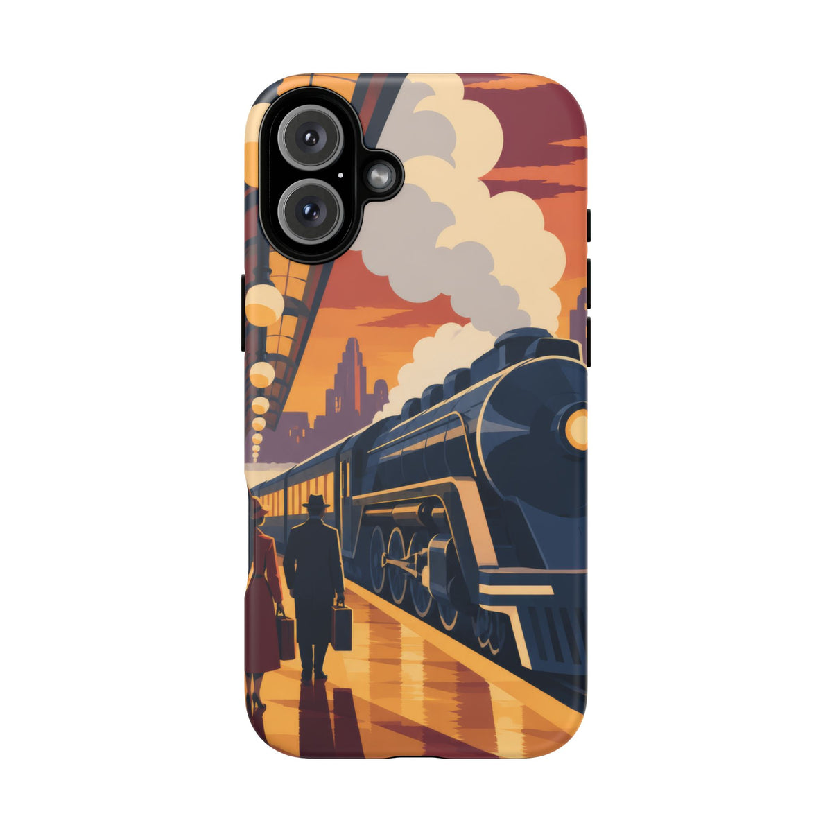 Travel by Train — Night Departure iPhone Tough Case | train travel