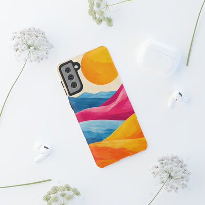 Golden Drift Samsung Galaxy Tough Case | colorful hills