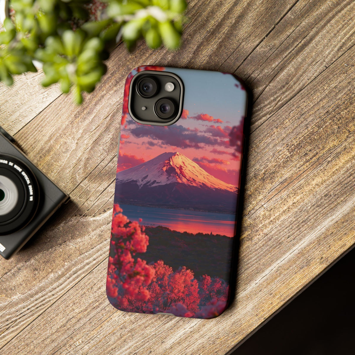 Fuji Rose Horizon iPhone Tough Phone Case