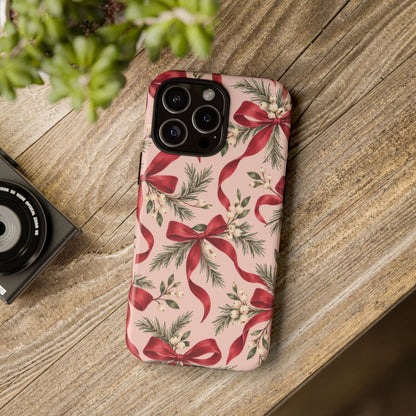 Ribbon Season iPhone Tough Case | christmas bows