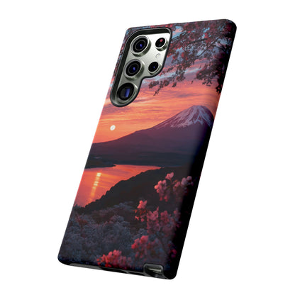 Fuji Moonlit Sakura Samsung Galaxy Tough Phone Case