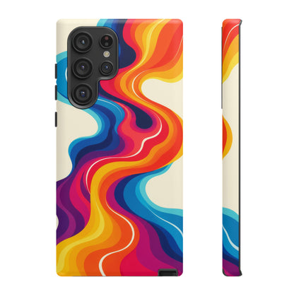 Chromatic Current Samsung Galaxy Tough Case | retro waves