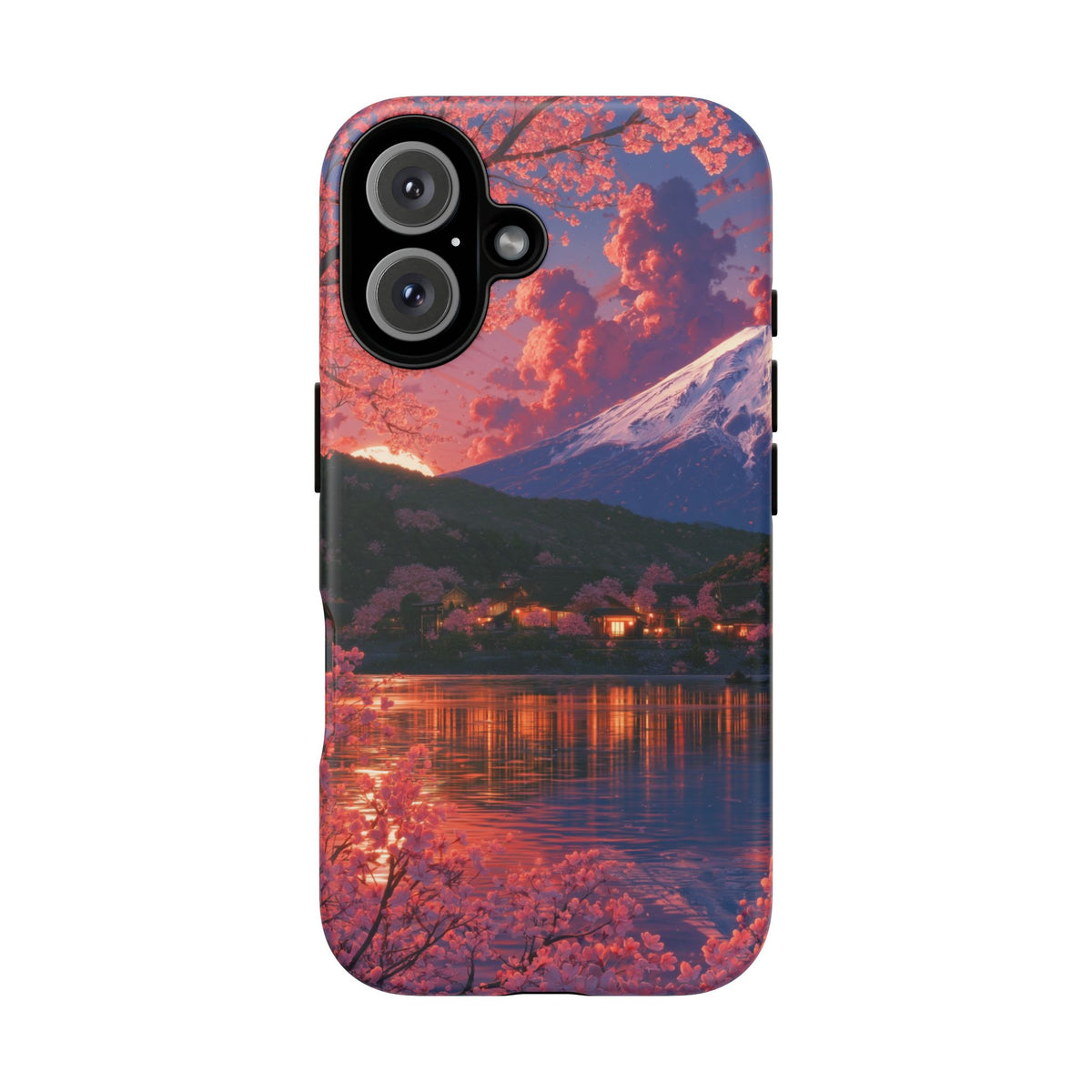 Sakura Lakeside Village iPhone Tough Phone Case