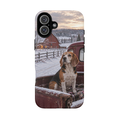 Winter Farm Watch iPhone Tough Case | beagle