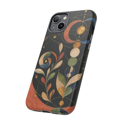 Orbital Garden iPhone Tough Case | Celestial Botanical Geometry