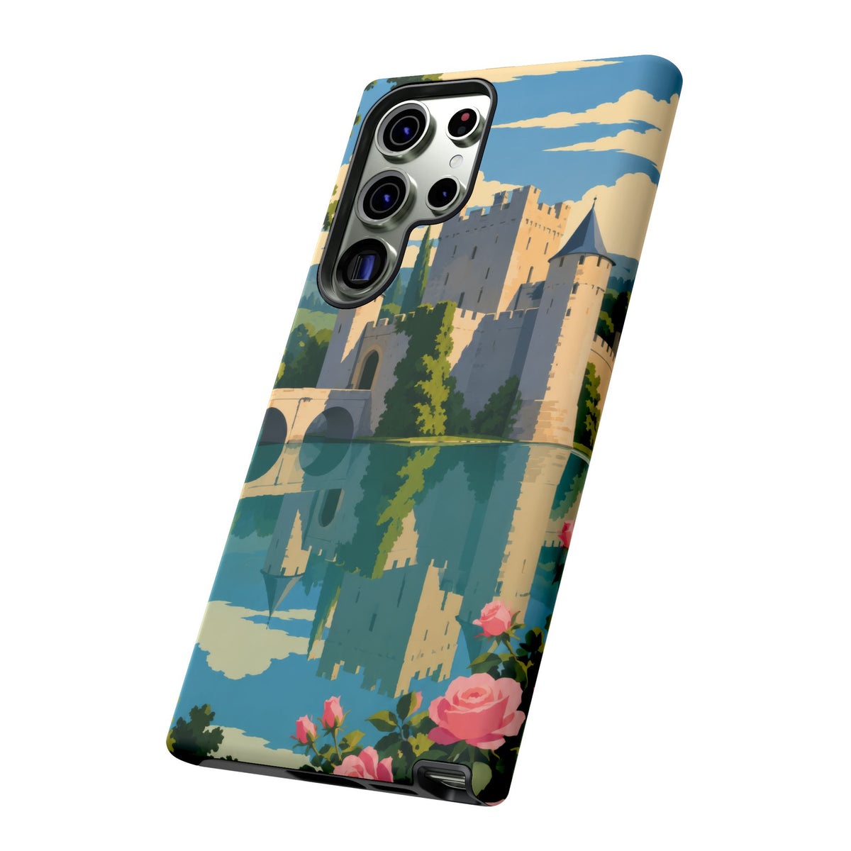 English Castle — Moat and Roses Samsung Galaxy Tough Case