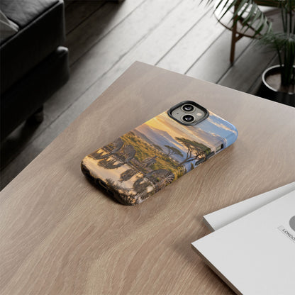 Zebra Water Mirror iPhone Tough Case | zebra safari