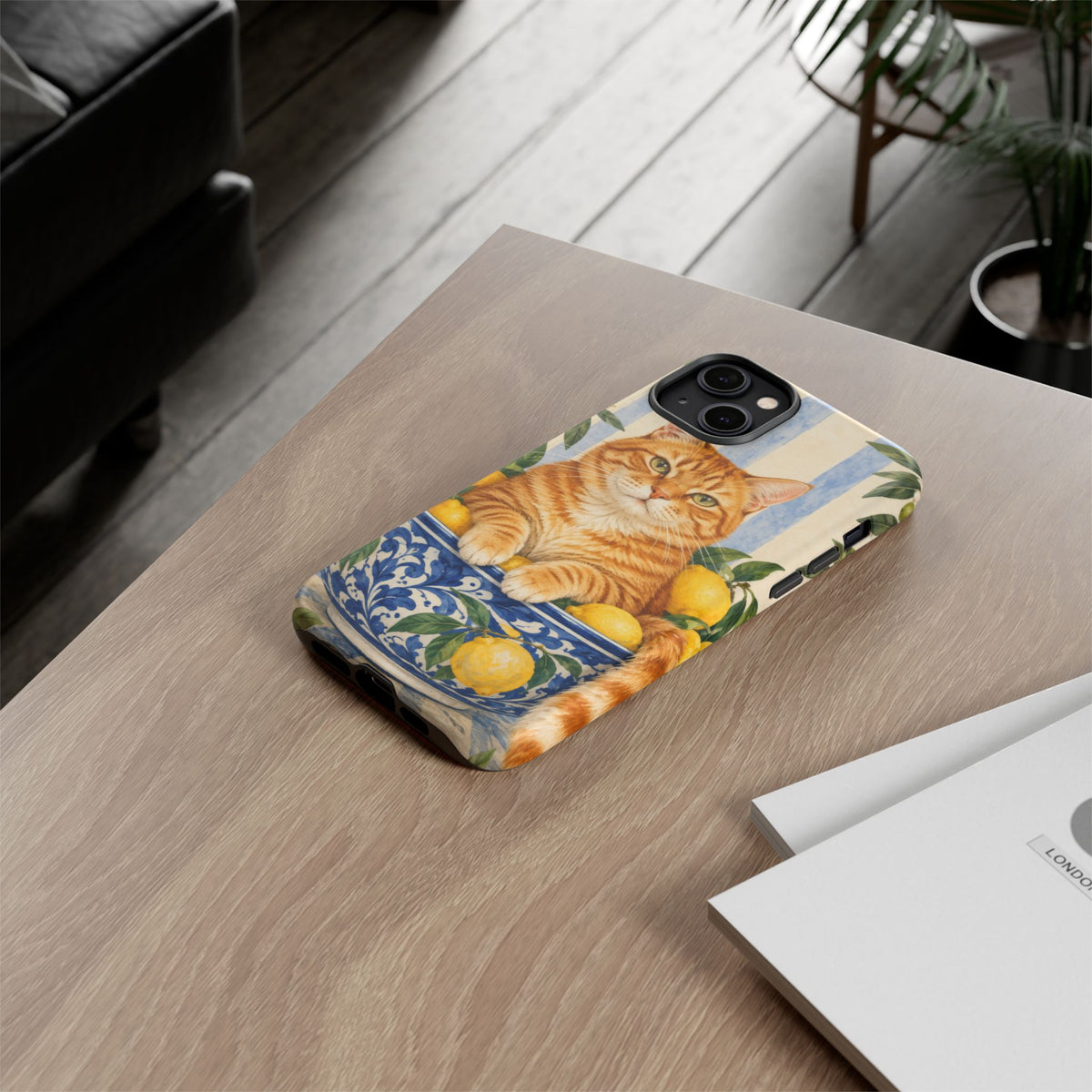 Citrus Inspector iPhone Tough Case | ginger cat