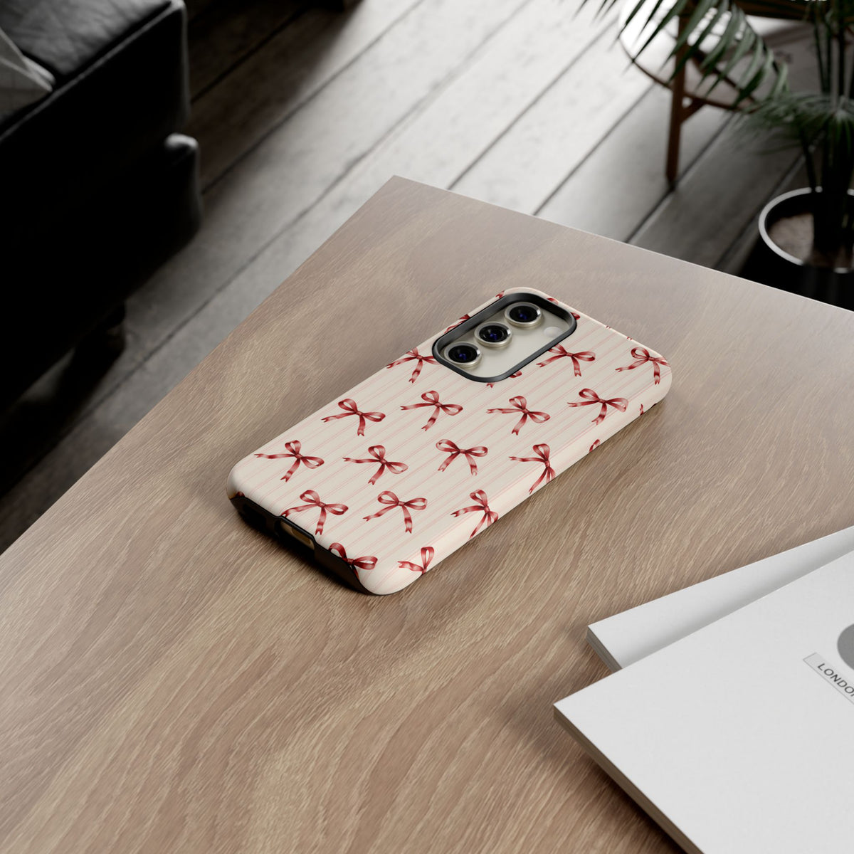 Red Bow Samsung Galaxy Tough Case | Ribbon Waltz
