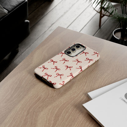 Red Bow Samsung Galaxy Tough Case | Ribbon Waltz