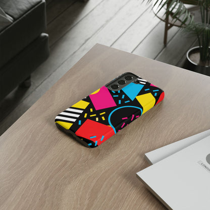 Midnight Confetti Samsung Galaxy Tough Case | Bright Abstract on Black