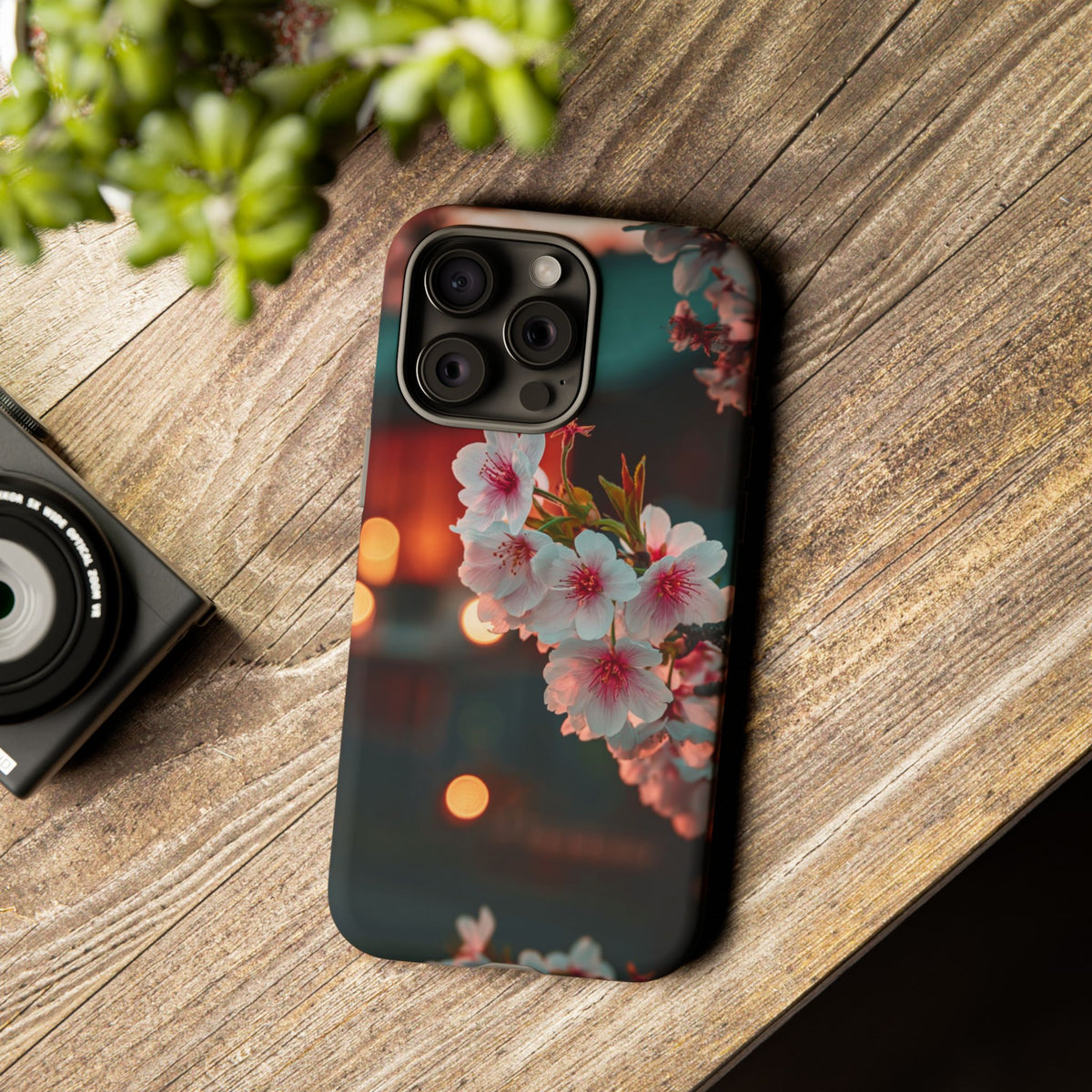 Kyoto Blossom Lanterns iPhone Tough Phone Case