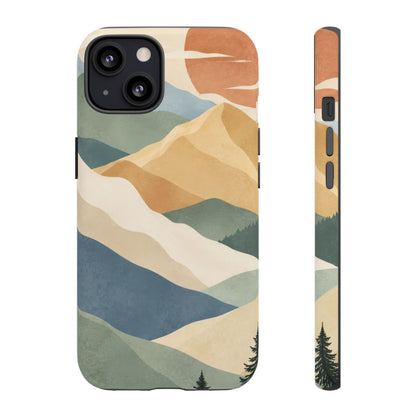 Sage Summit iPhone Tough Case | abstract mountains