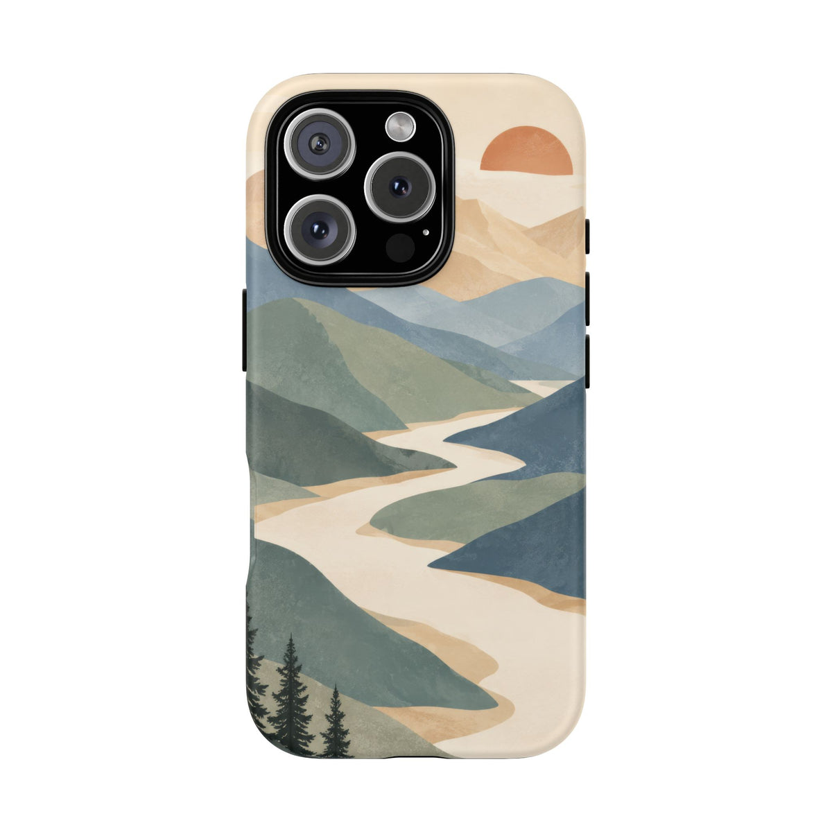 Quiet Pass iPhone Tough Case | mountain river