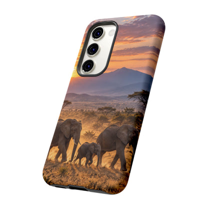 Elephants at First Light Samsung Galaxy Tough Case | african elephants