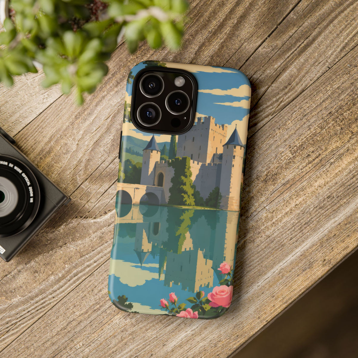 English Castle — Moat and Roses iPhone Tough Case