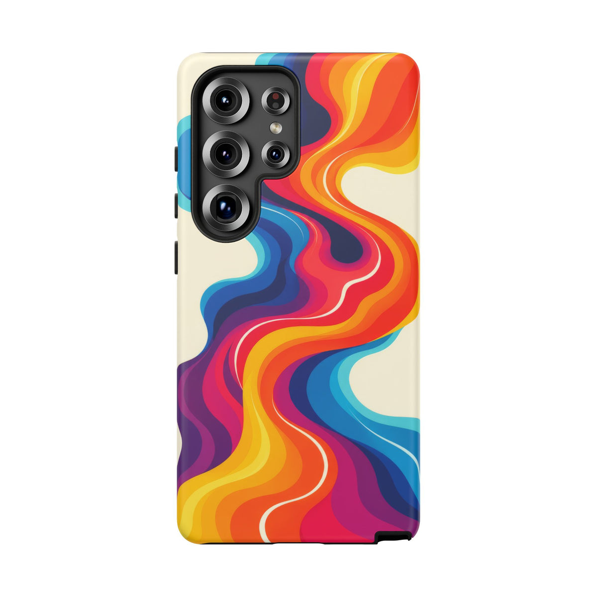 Chromatic Current Samsung Galaxy Tough Case | retro waves