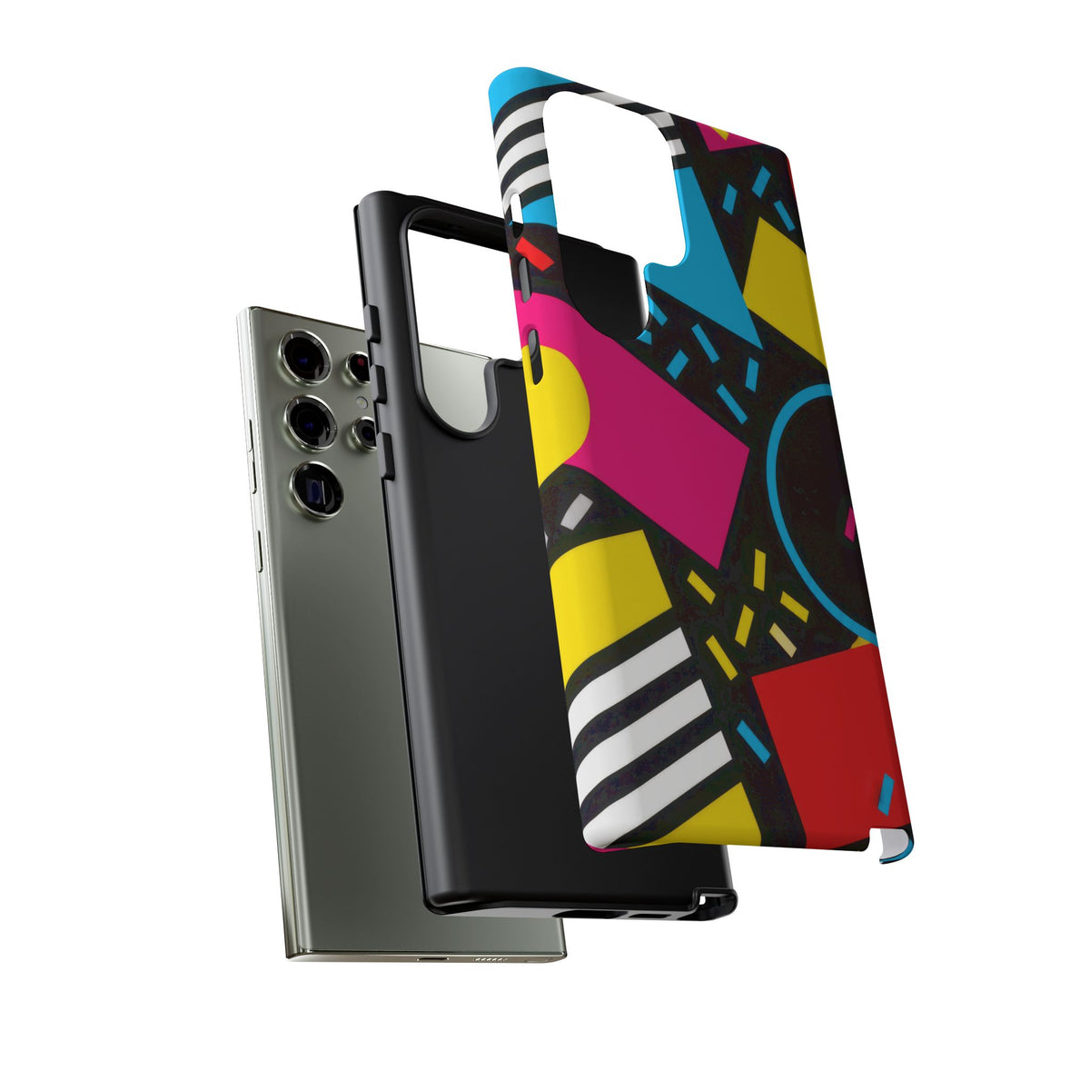 Midnight Confetti Samsung Galaxy Tough Case | Bright Abstract on Black