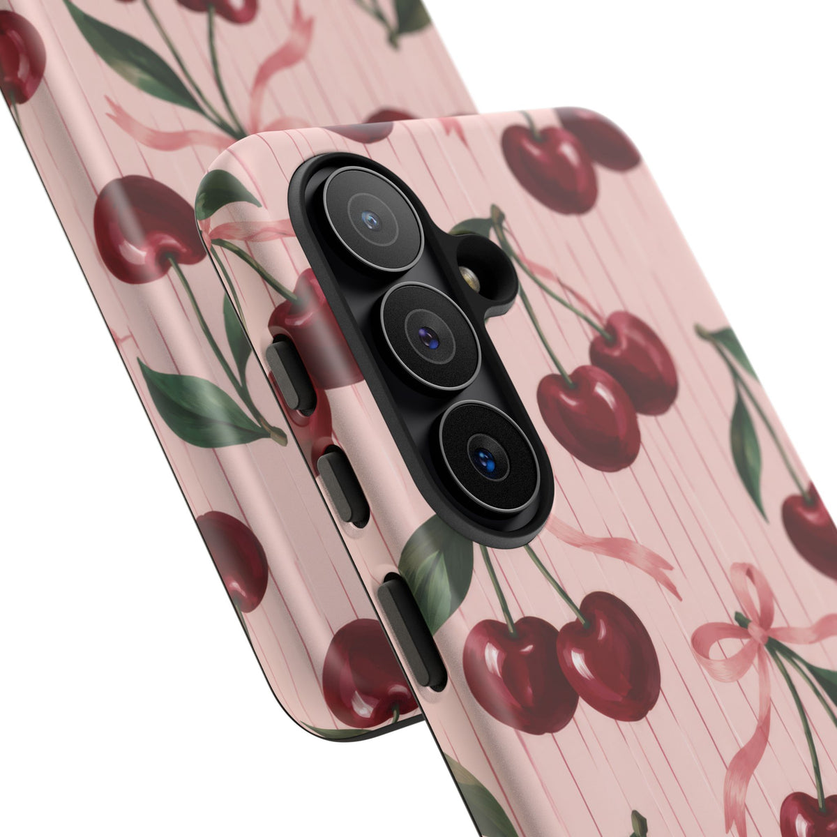 Cherry Ribbon Samsung Galaxy Tough Case | cherry print
