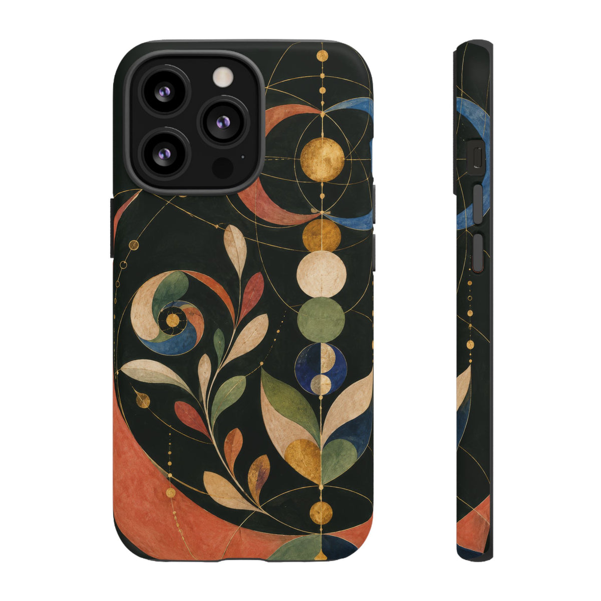 Orbital Garden iPhone Tough Case | Celestial Botanical Geometry