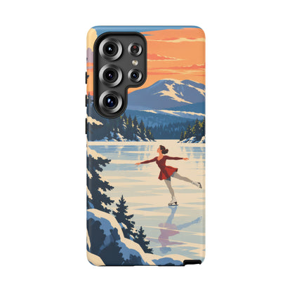 Lake Placid Skater — Winter Glide Samsung Galaxy Tough Case