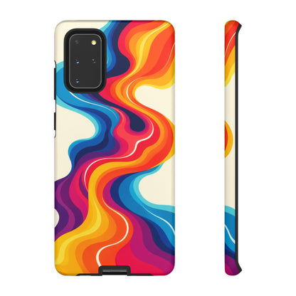 Chromatic Current Samsung Galaxy Tough Case | retro waves
