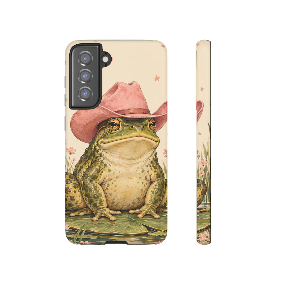 Cowboy Frog Samsung Galaxy Tough Case | Pink Hat Bullfrog