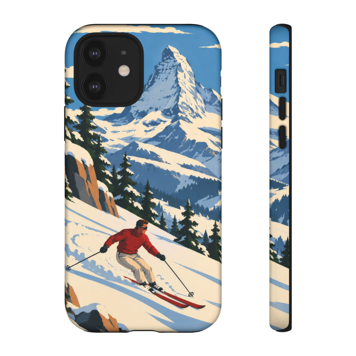 Swiss Skiing — Downhill Arc iPhone Tough Case