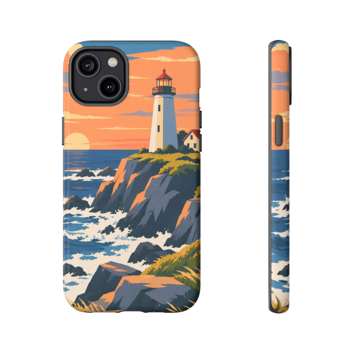 Lighthouse — Atlantic Beacon iPhone Tough Case