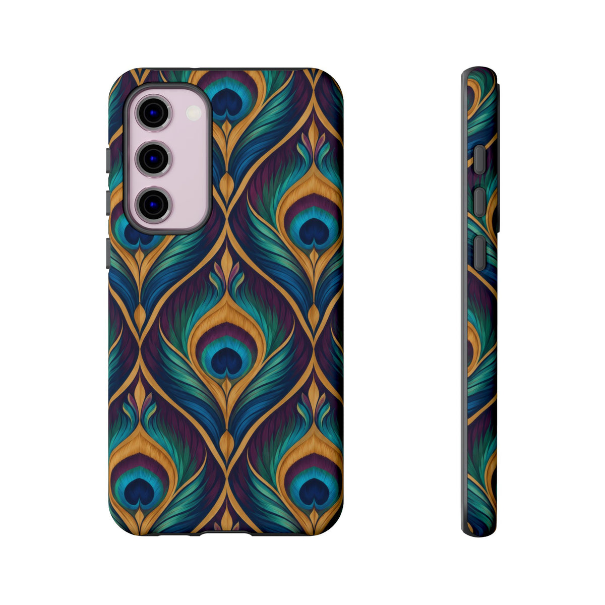Peacock Nocturne Samsung Galaxy Tough Case | art deco