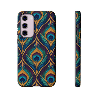 Peacock Nocturne Samsung Galaxy Tough Case | art deco