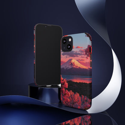 Fuji Rose Horizon iPhone Tough Phone Case