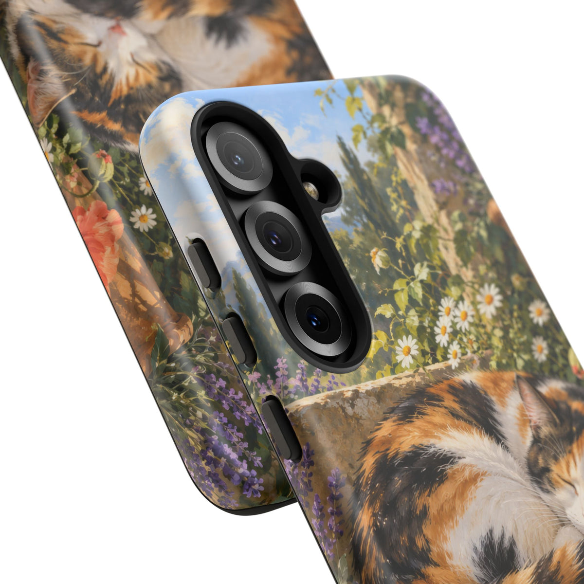 Garden Nap Samsung Galaxy Tough Case | calico cat