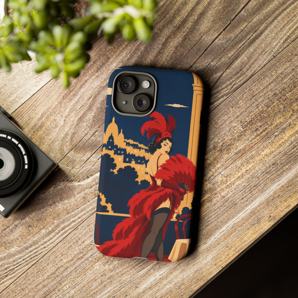 Moulin Rouge Dancer — Velvet Encore iPhone Tough Case | cabaret dancer