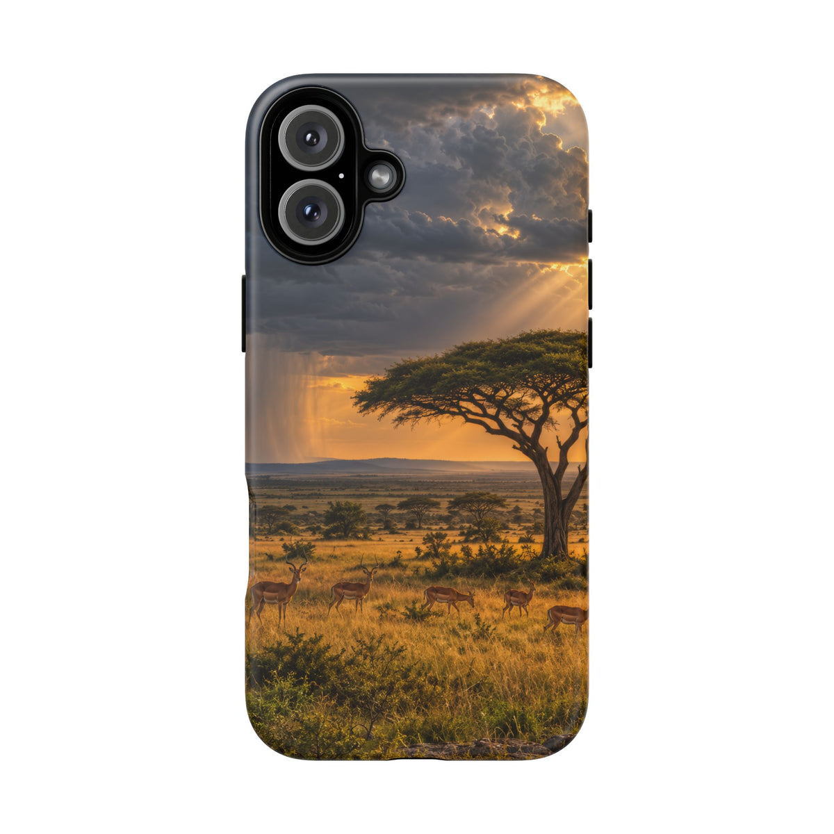 Stormlight on the Mara iPhone Tough Case | african storm