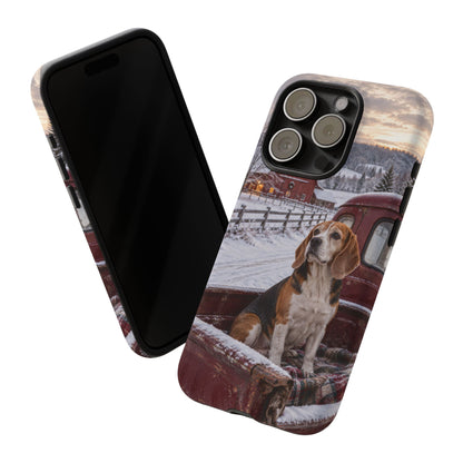 Winter Farm Watch iPhone Tough Case | beagle