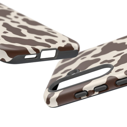 Cocoa Ranch Samsung Galaxy Tough Case | Brown Cow Print