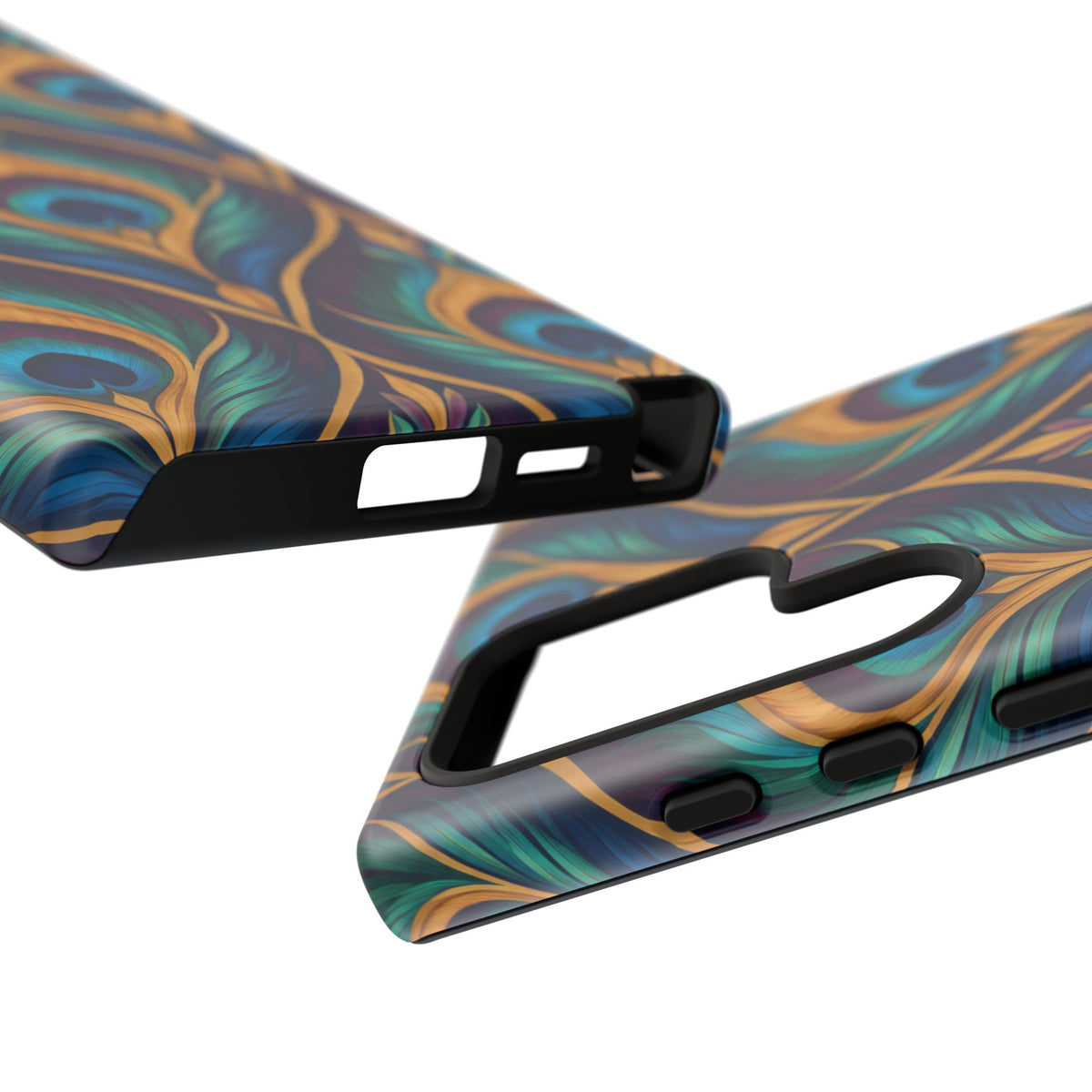Peacock Nocturne Samsung Galaxy Tough Case | art deco