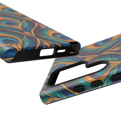Peacock Nocturne Samsung Galaxy Tough Case | art deco
