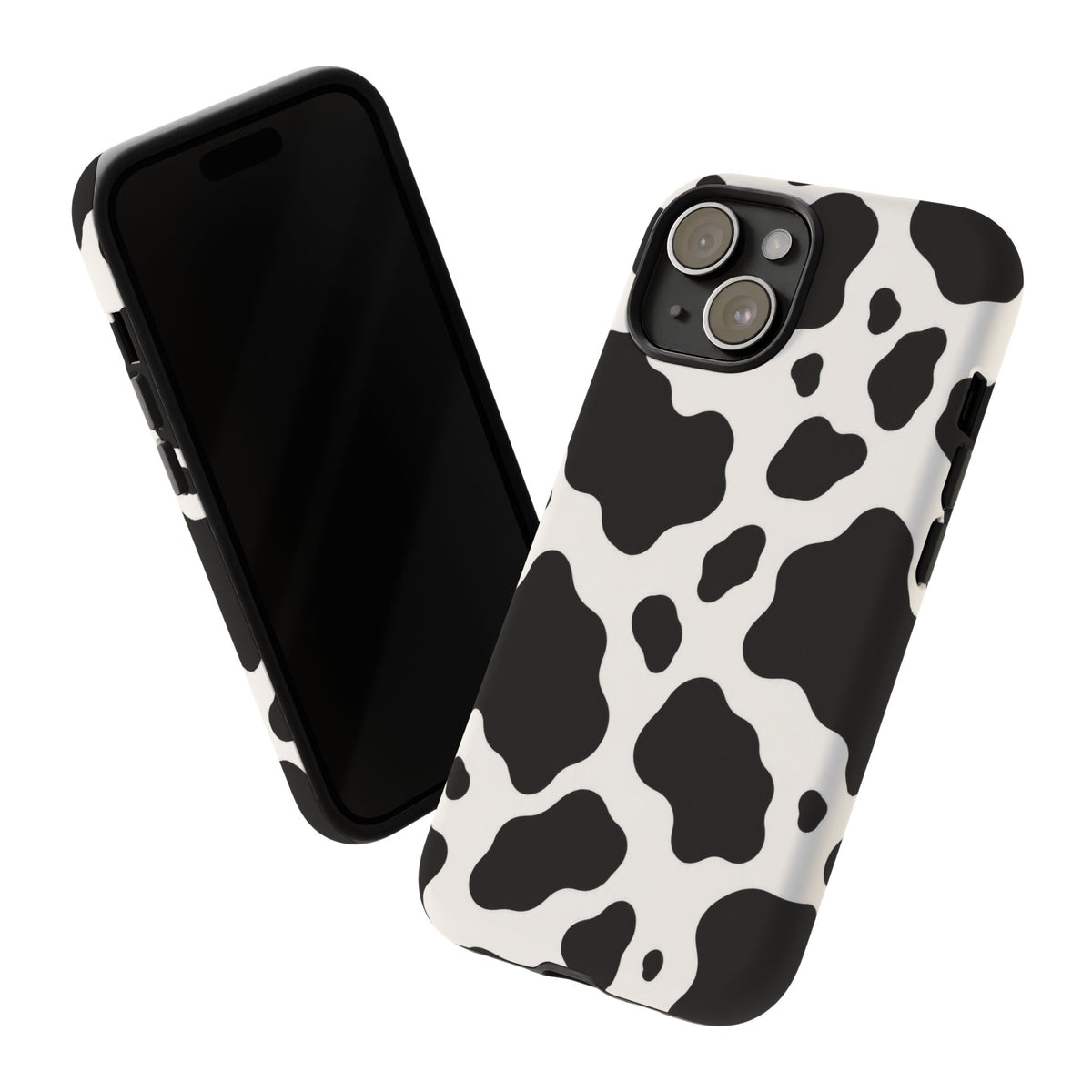 Classic Holstein iPhone Tough Case | Black & White Cow Print