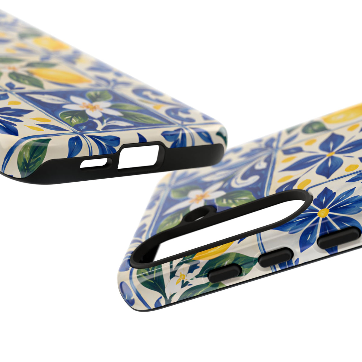 Blue Lemon Tile Samsung Galaxy Tough Case | Azulejo Orchard