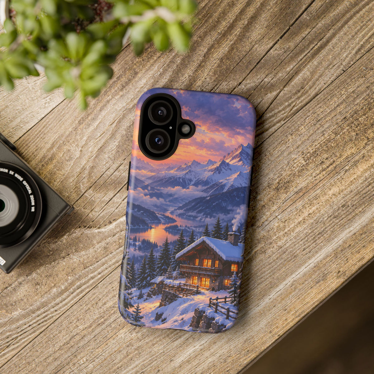 Alpine Hearth iPhone Tough Case | winter cabin